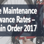 Cycle Maintenance Allowance Rates - Finmin Order 2017