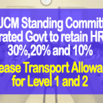 NCJCM Standing Committee reiterated Govt to retain HRA at 30%,20% and 10%