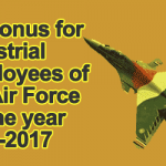 PL Bonus for Industrial Employees of the Air Force for the year 2016-2017
