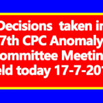 7th CPC Anomaly Committee Meeting Decisions