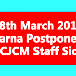28th March 2019 Dharna Postponed - NCJCM Staff Side