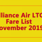 Alliance Air LTC Fare List November 2019