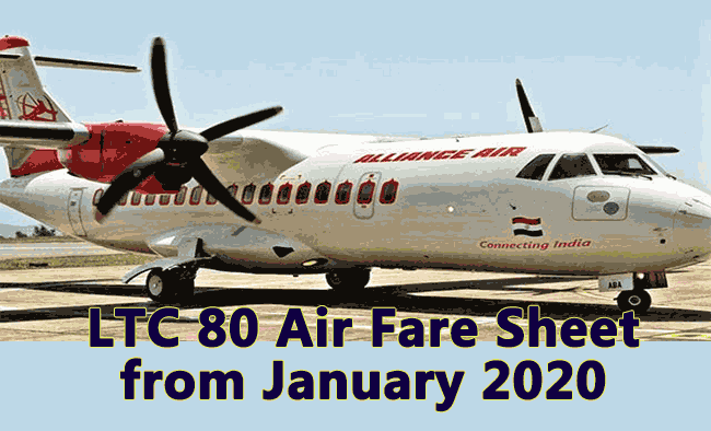 LTC 80 Air Fare Sheet from January 2020