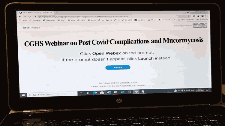 CGHS Webinar on Post Covid Complications and Mucormycosis